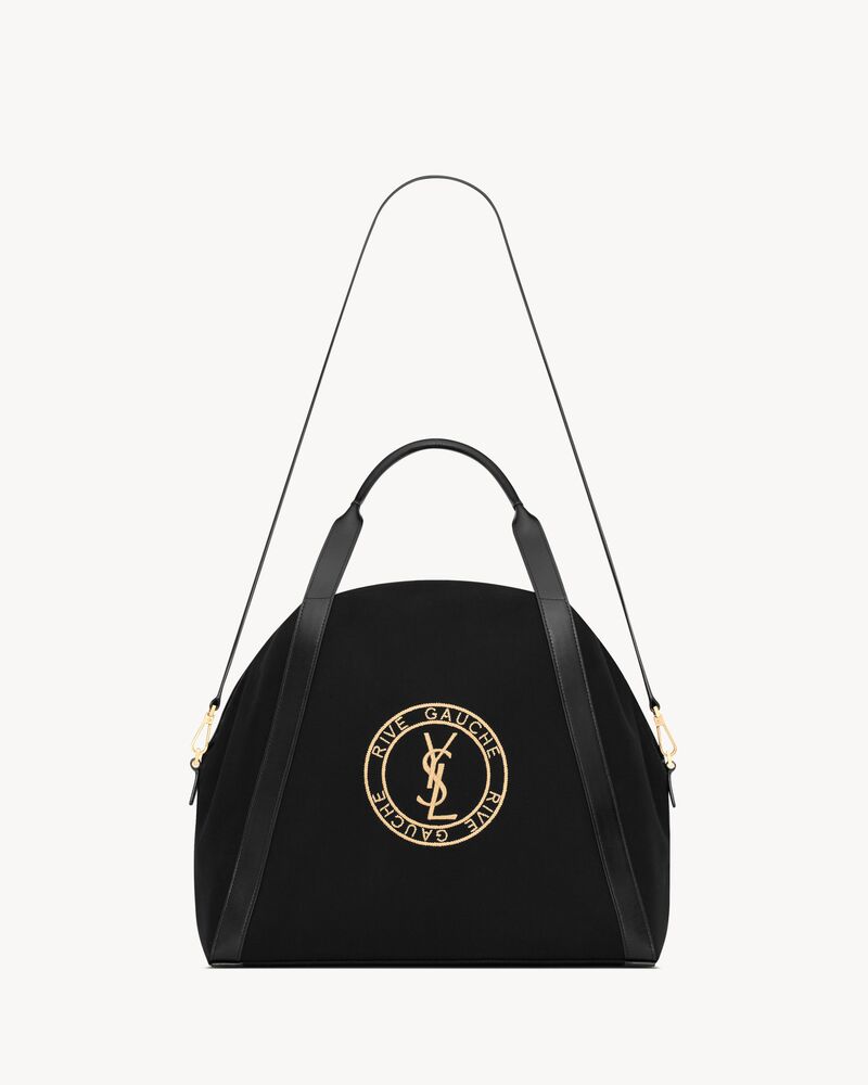 rive gauche bowling tote in canvas