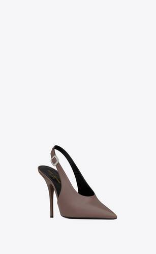 yasmeen slingback pumps in shiny leather