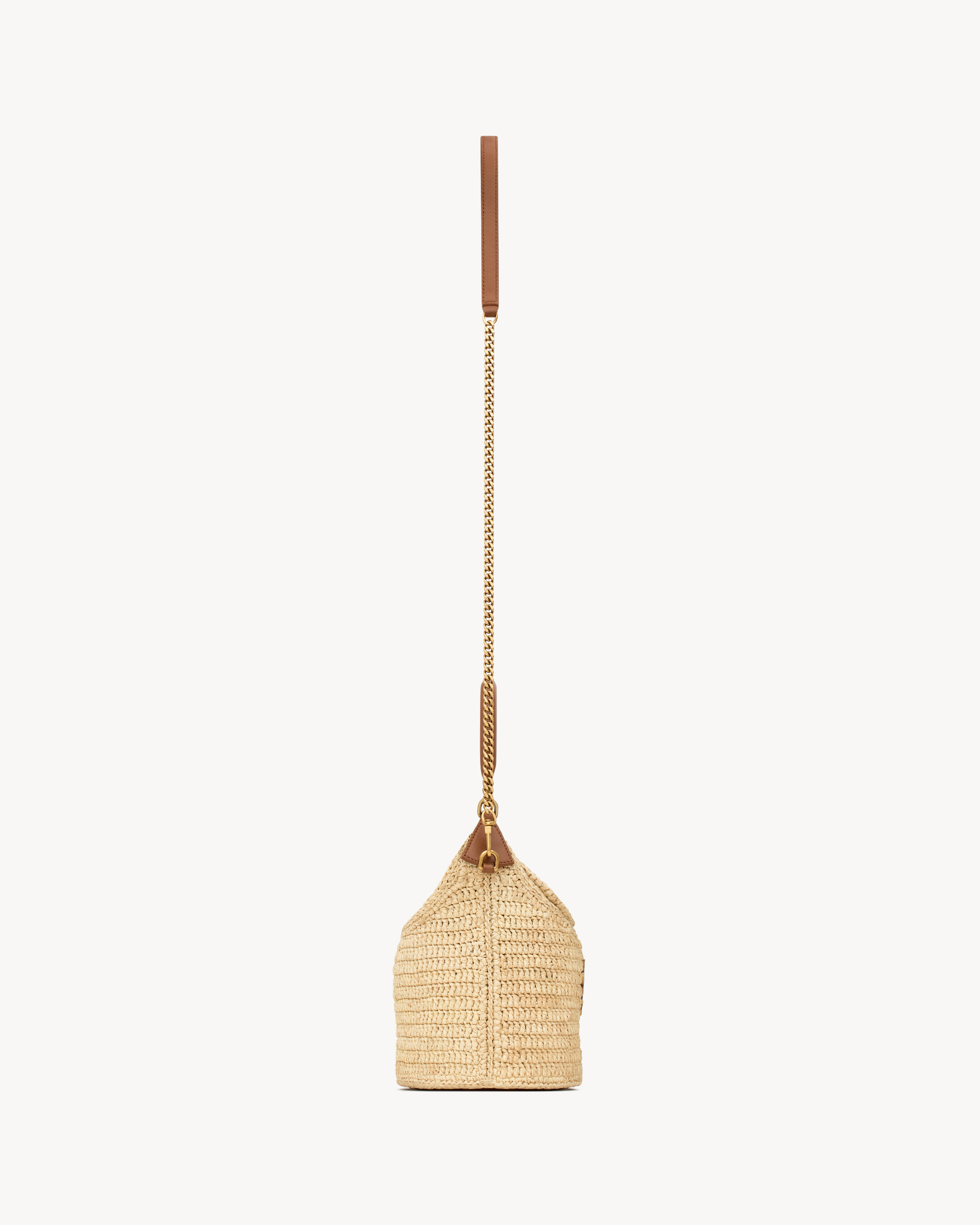 GABY bucket bag in raffia