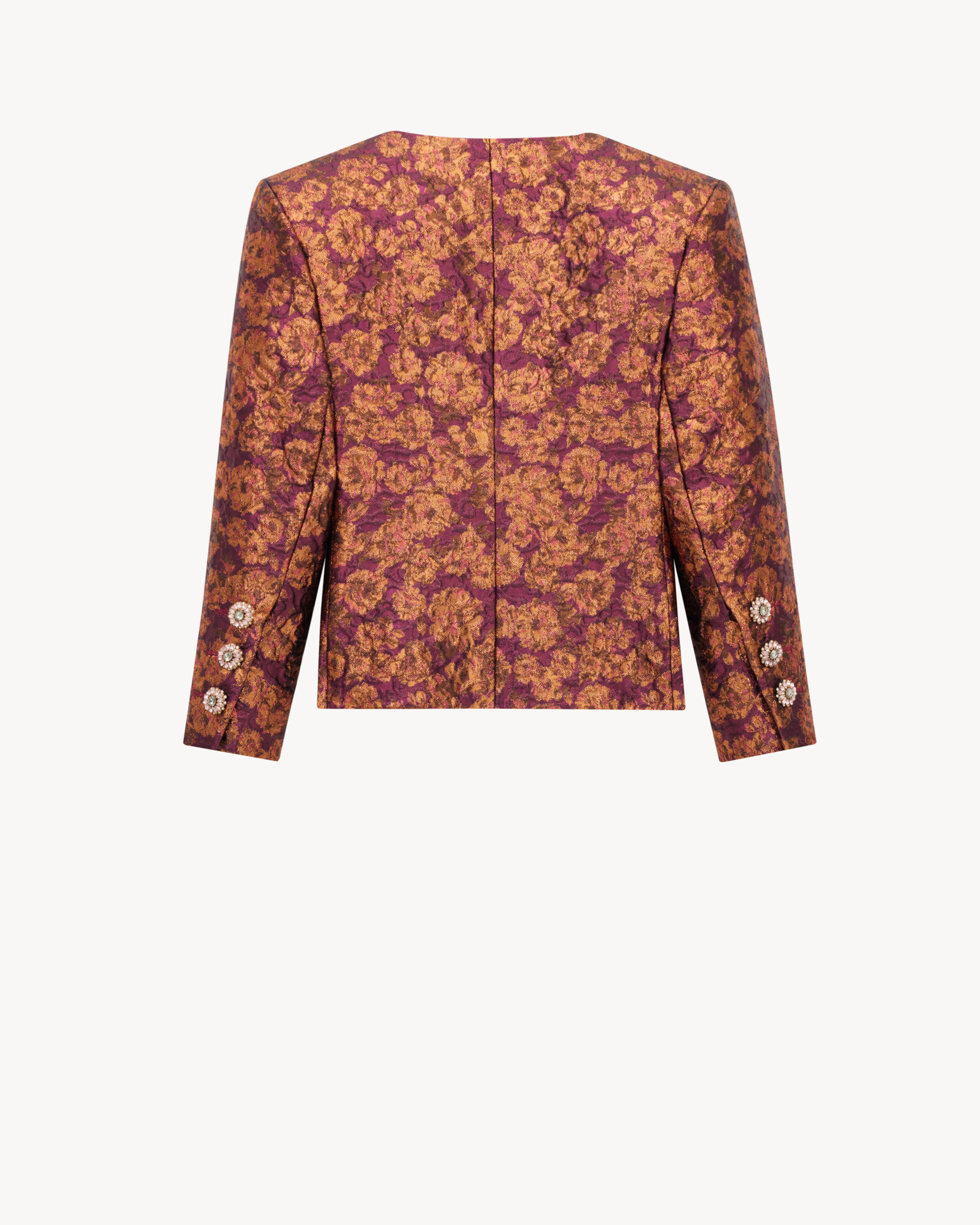 blazer em brocado lurex