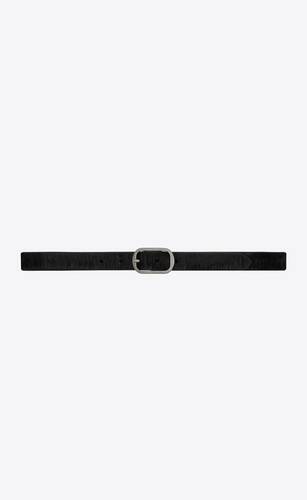 can buckle belt in texturized leather
