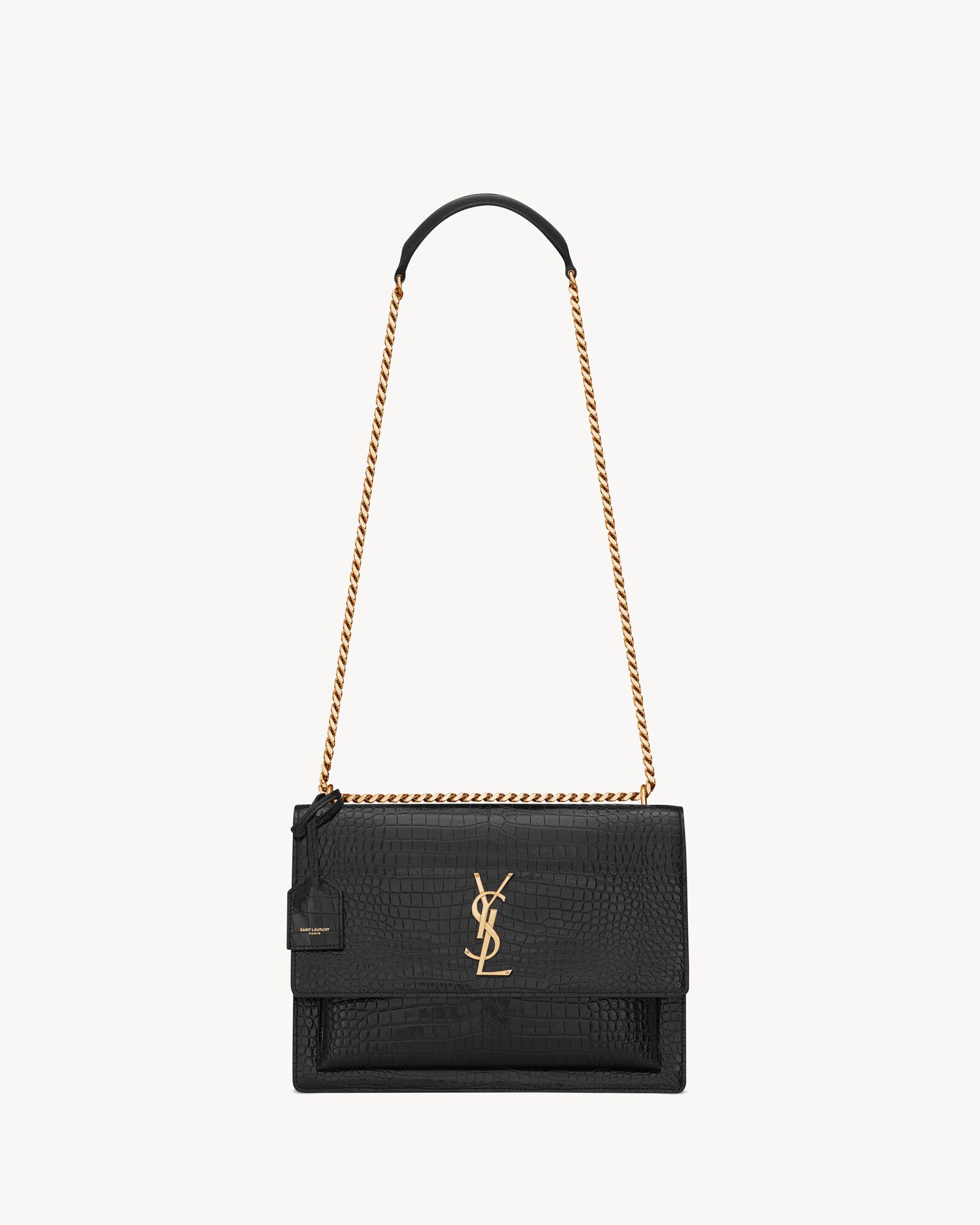 Ysl crocodile crossbody bag sale