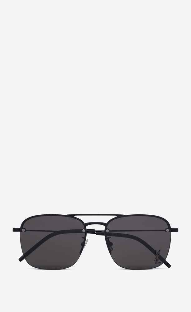 SL 309 Rimless Sunglasses in Black - Saint Laurent
