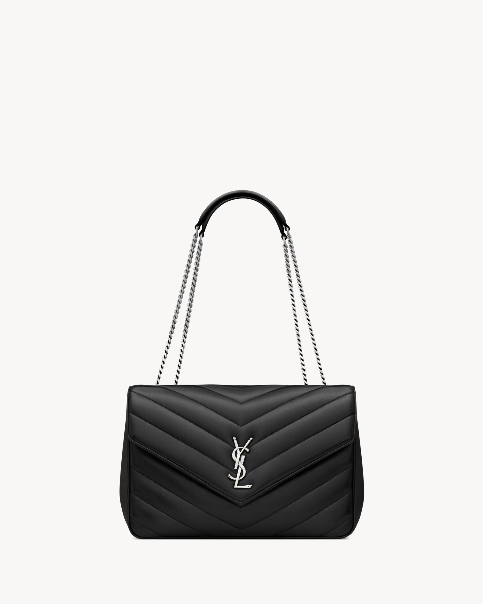 LOULOU large in MATELASSÉ lambskin — 803541AAE4Y1000