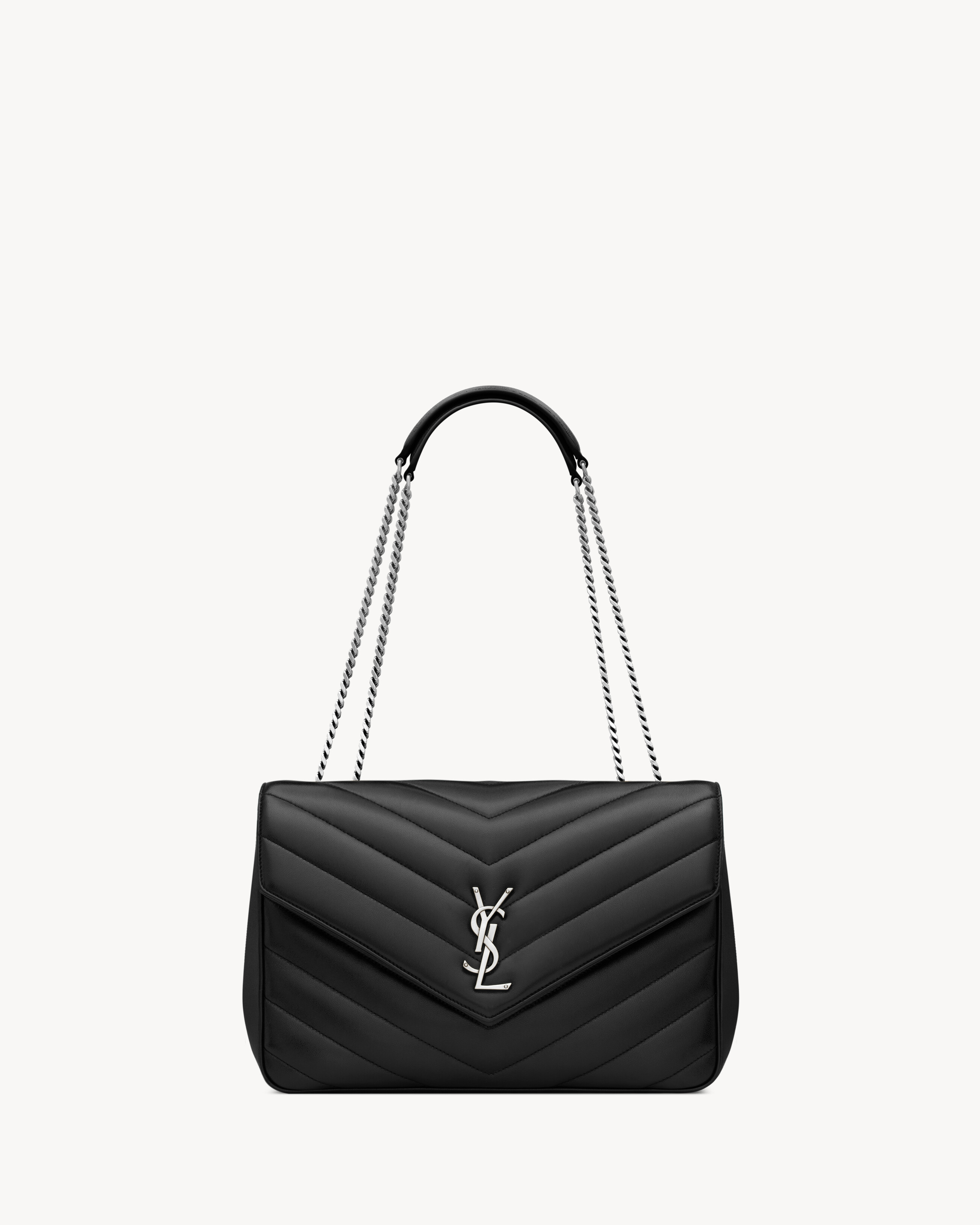 LOULOU large in MATELASSÉ lambskin