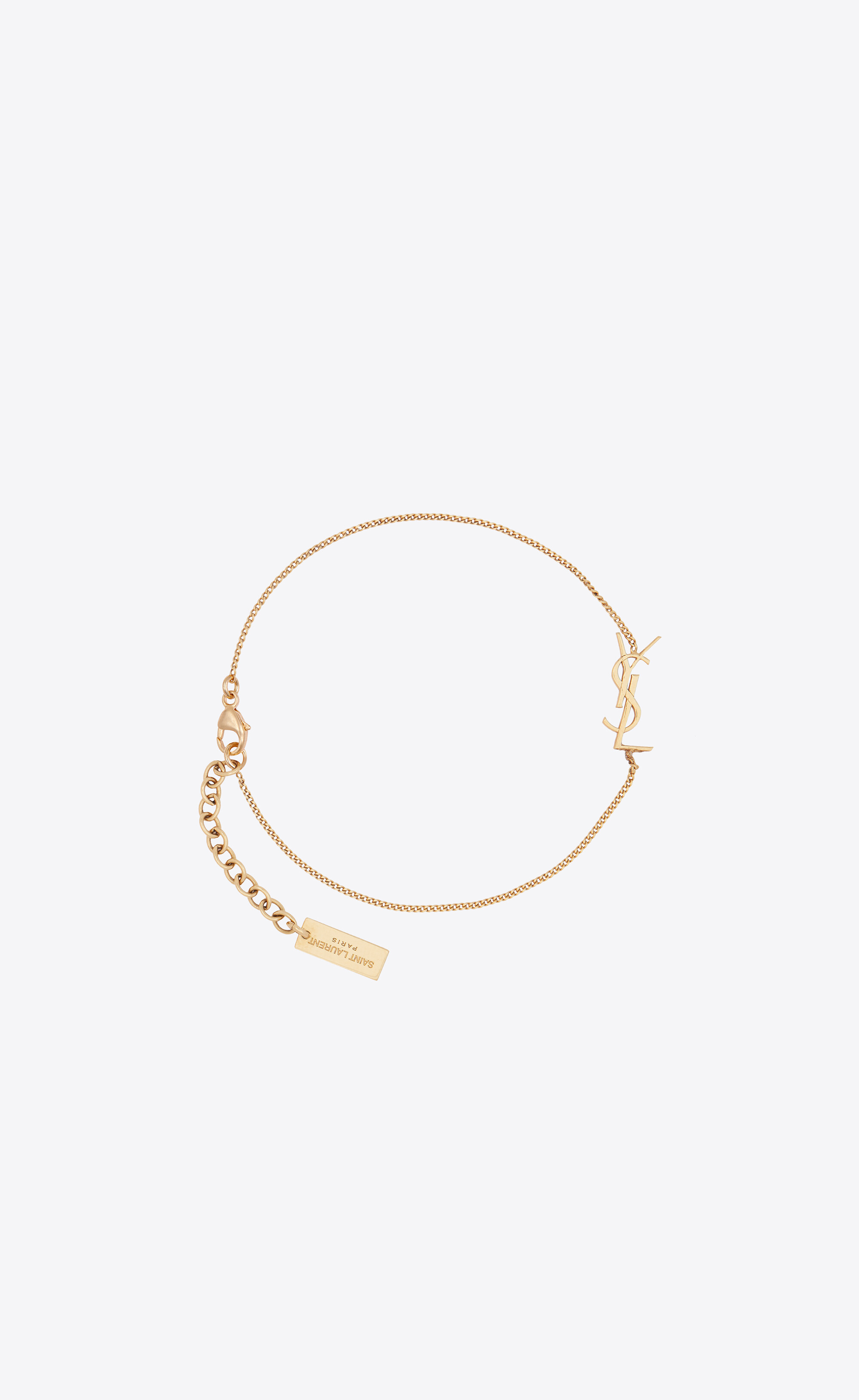 opyum charm bracelet in gold brass