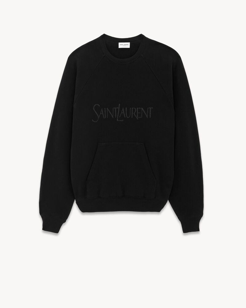 sweatshirt brodé saint laurent