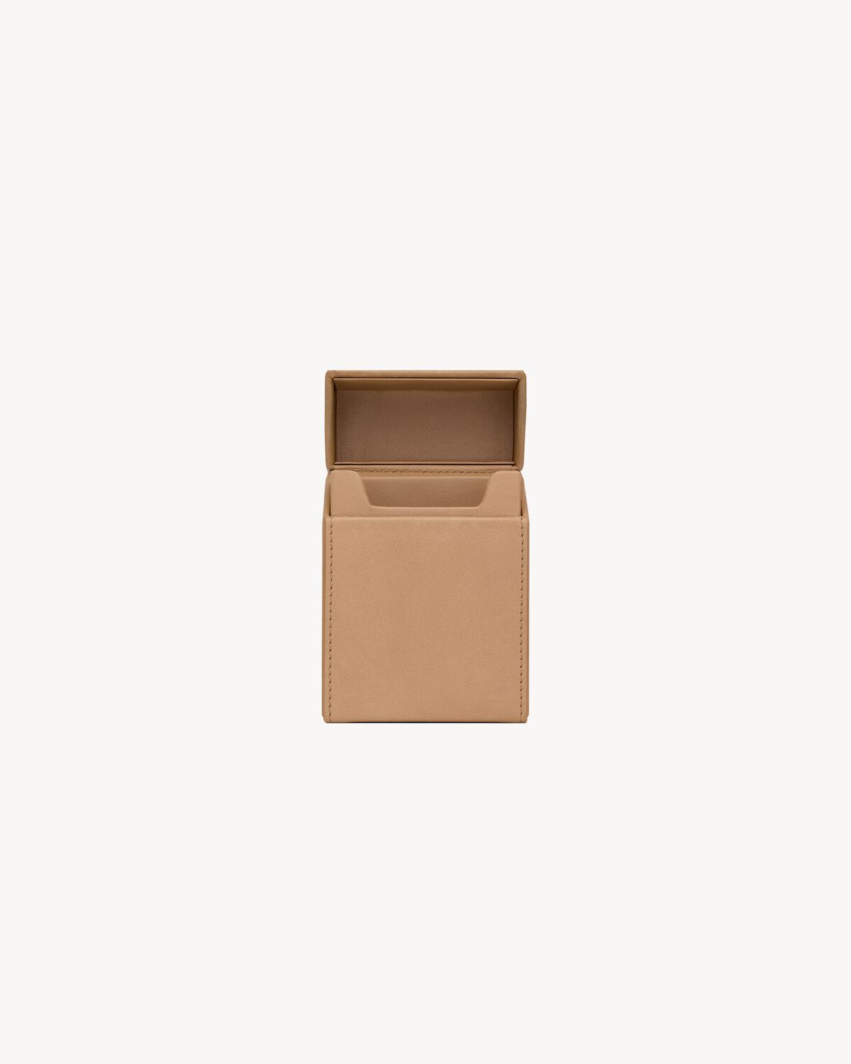 SAINT LAURENT PARIS cigarette box in vegetable-tanned leather