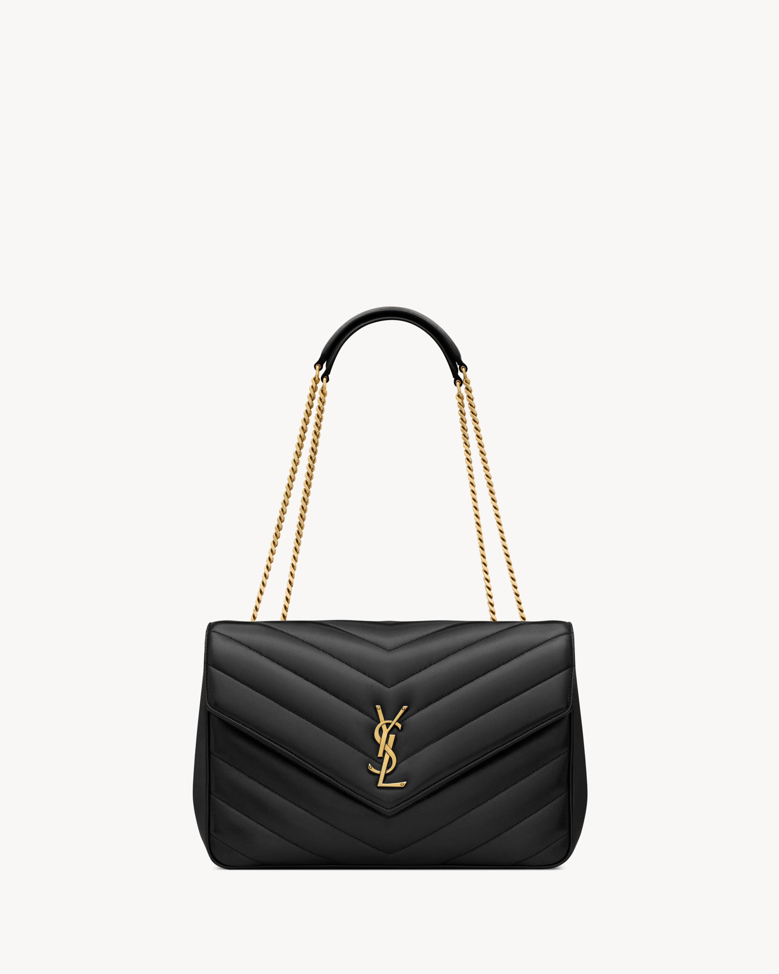 LOULOU large in MATELASSÉ lambskin