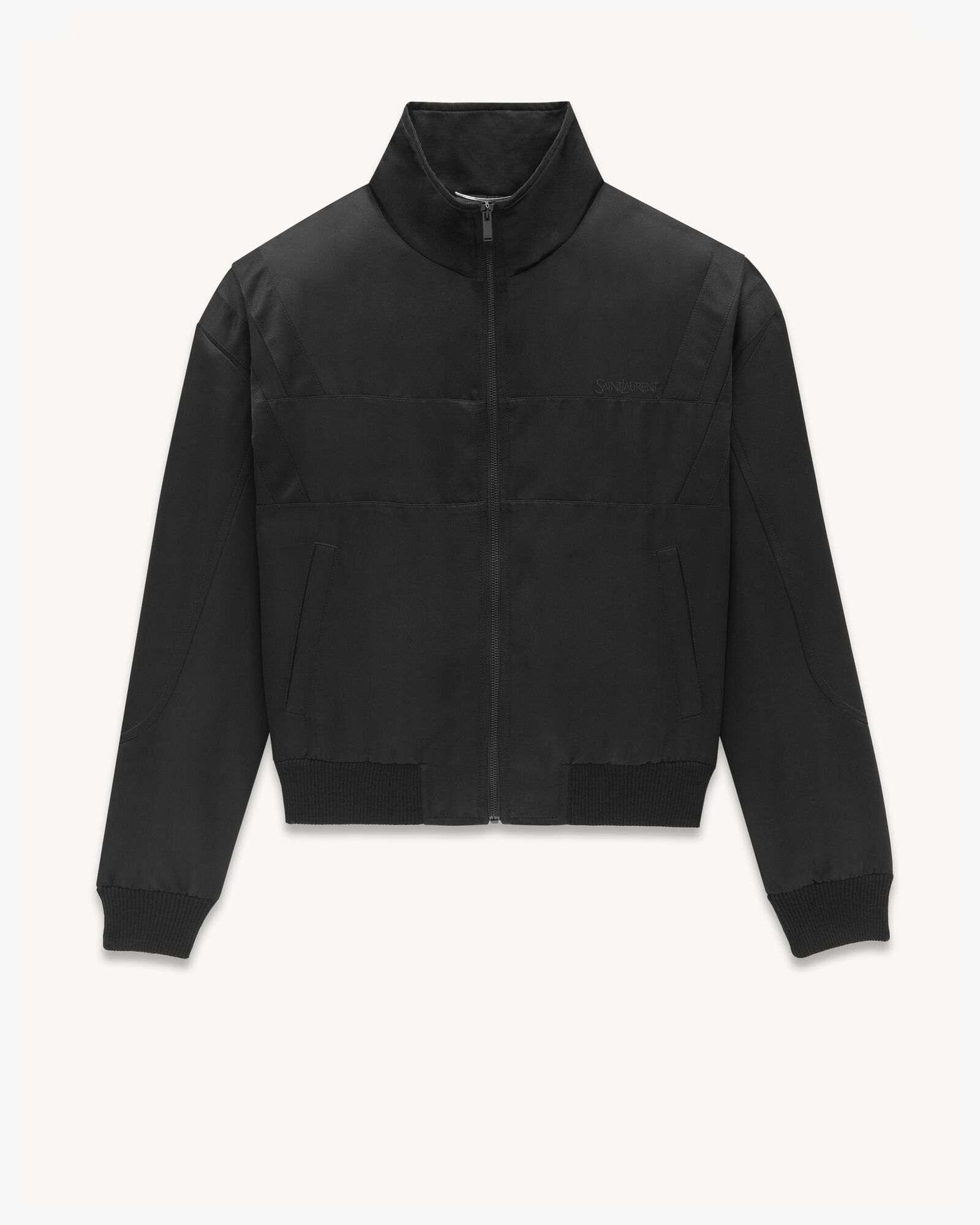 Saint Laurent Teddy Jacket in Satin | Saint Laurent | YSL.com