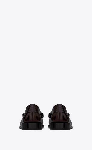 le loafer penny slippers in glazed leather