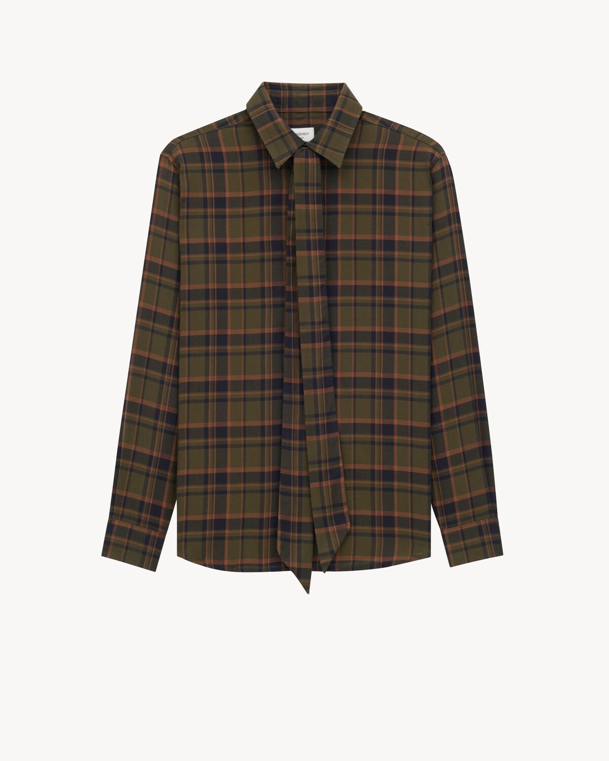 cassanre lavallière shirt in cotton plaid