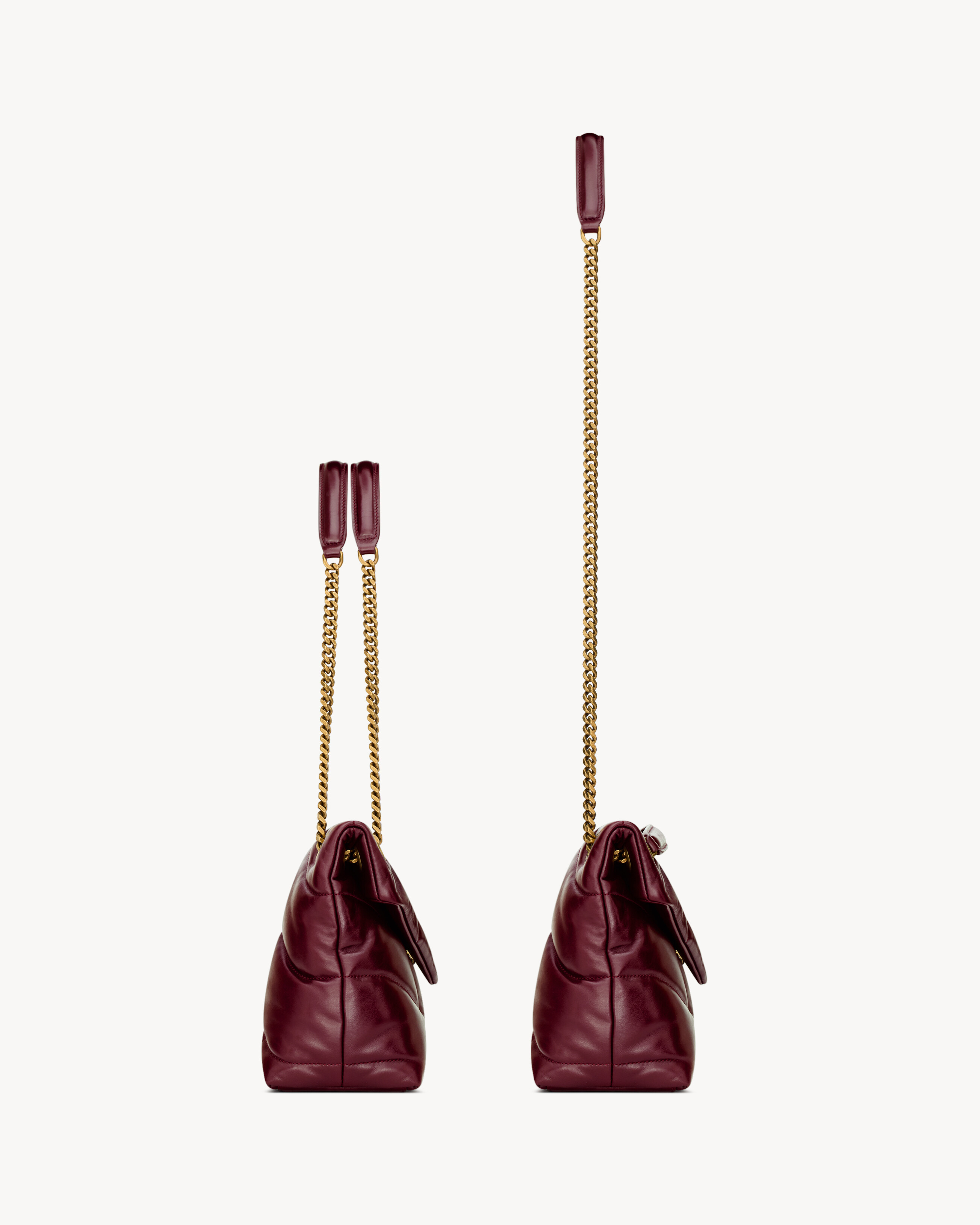 PUFFER small in shiny leather