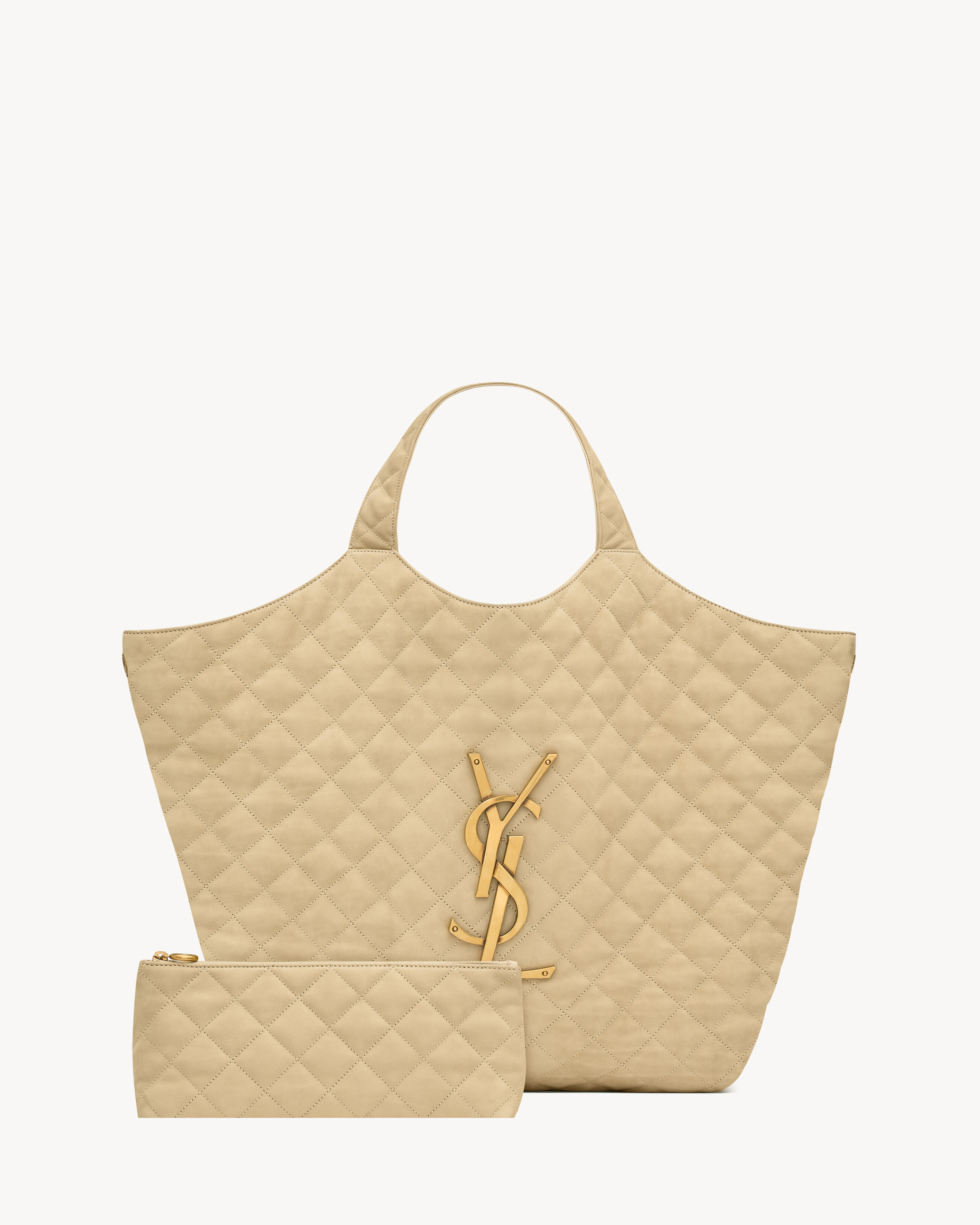 ICARE in quilted nubuck suede