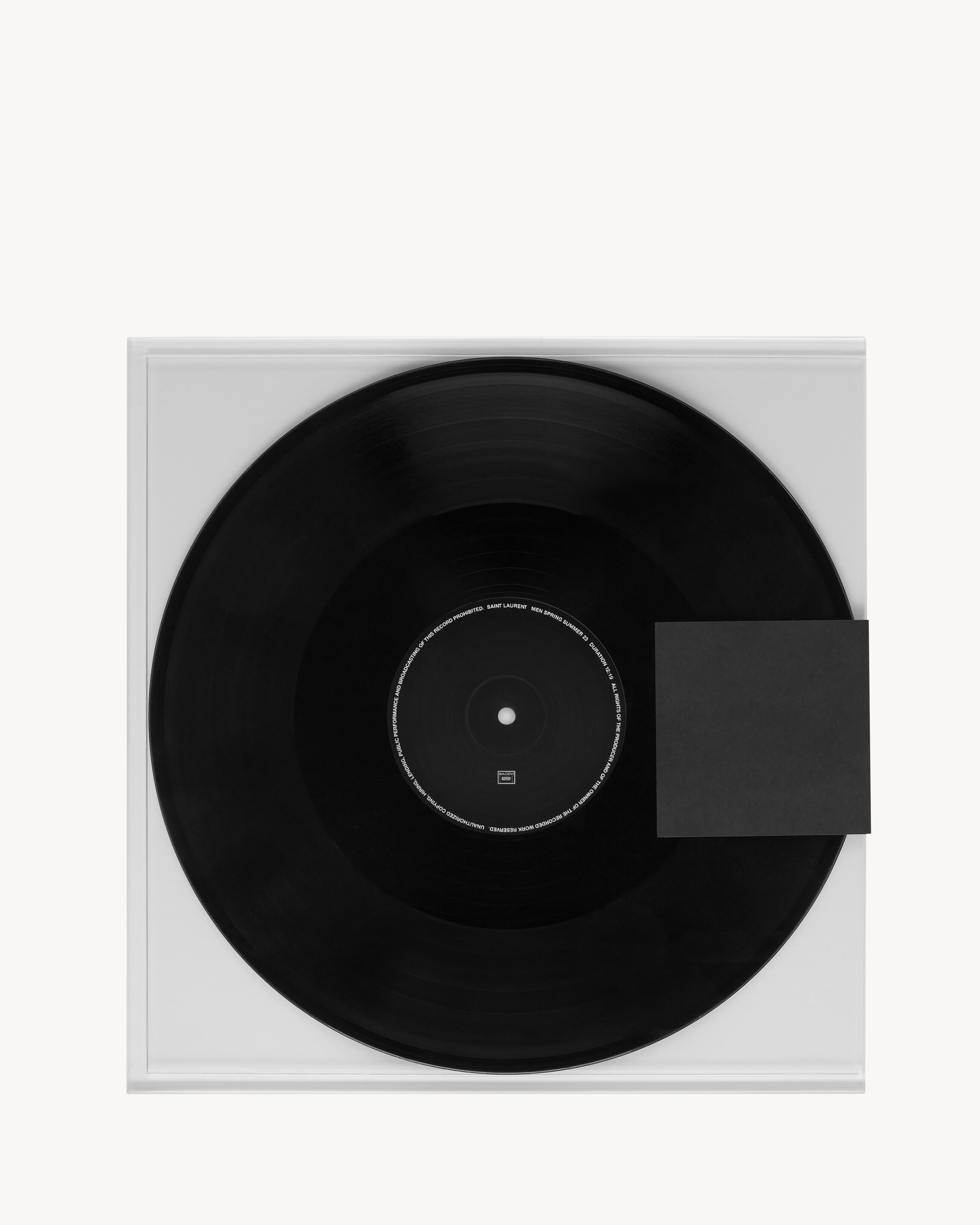 SAINT LAURENT MEN'S SPRING SUMMER 2023 SOUNDTRACK BY SEBASTIAN