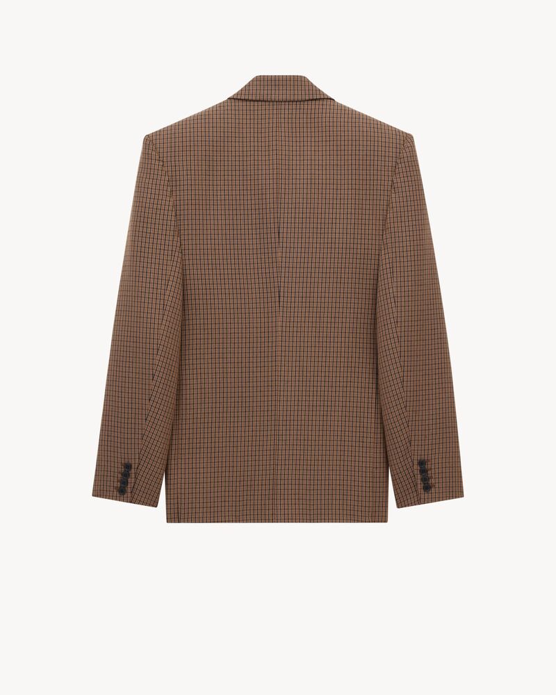 jacket in wool check