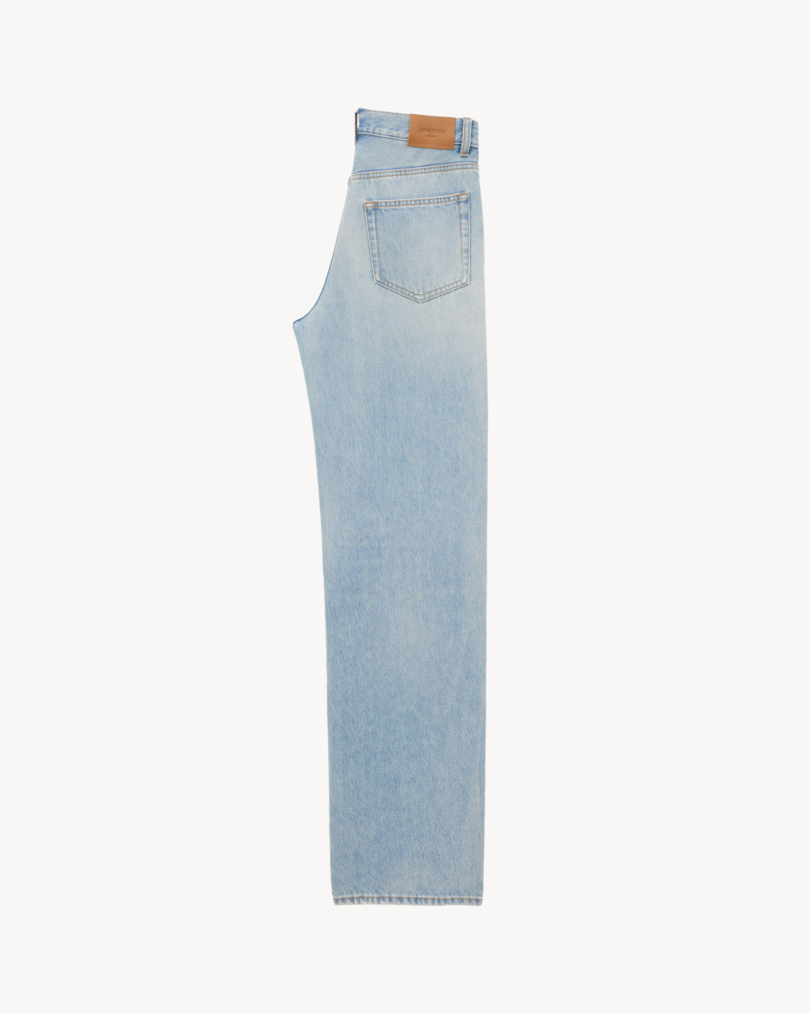 baggy jeans in michigan blue denim