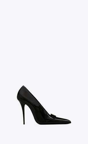 sue pumps in patent leather