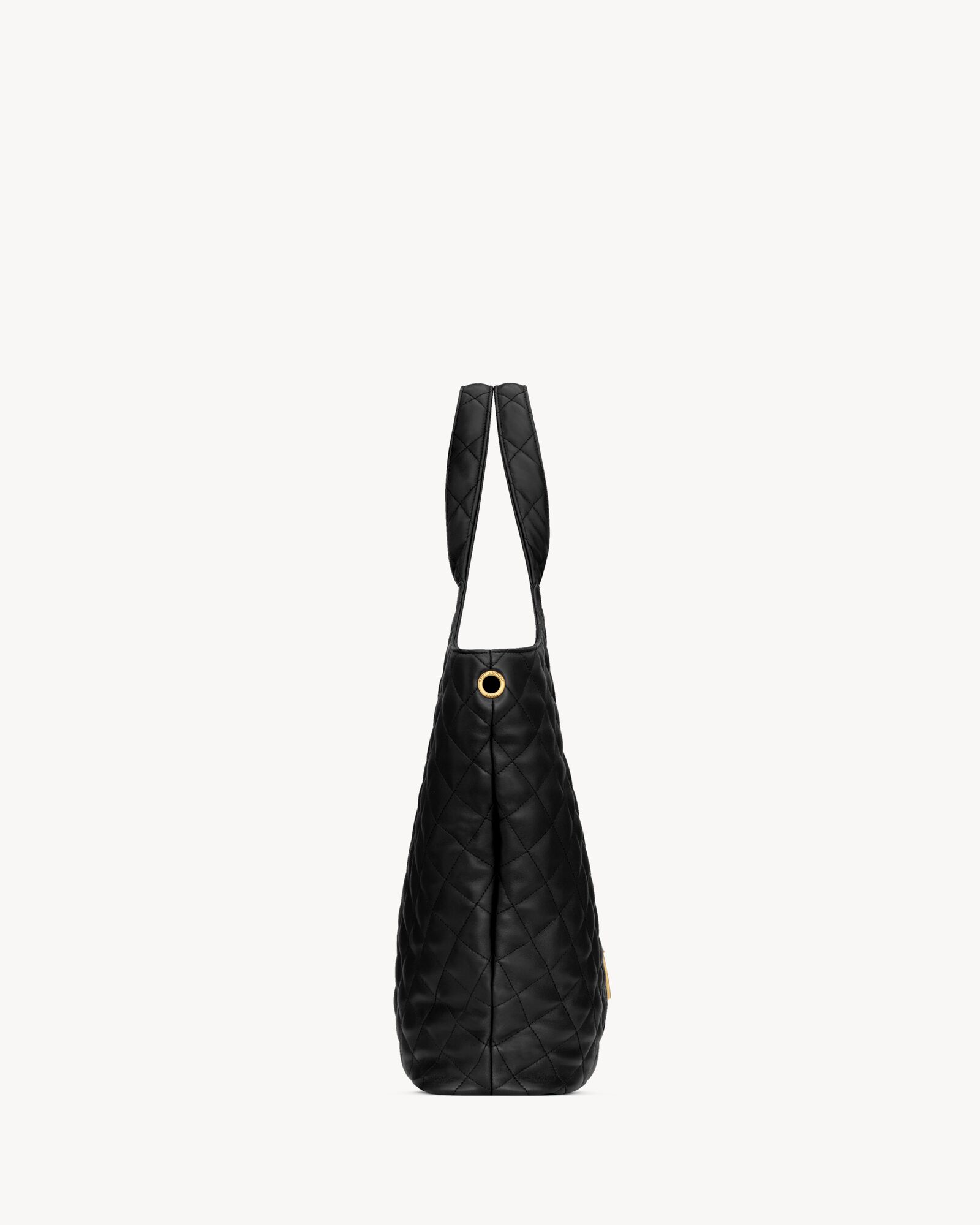 YSL 25S ICARE HOBO 44 IN BLACK QUILTED CALFSKIN GOLD HARDWRE