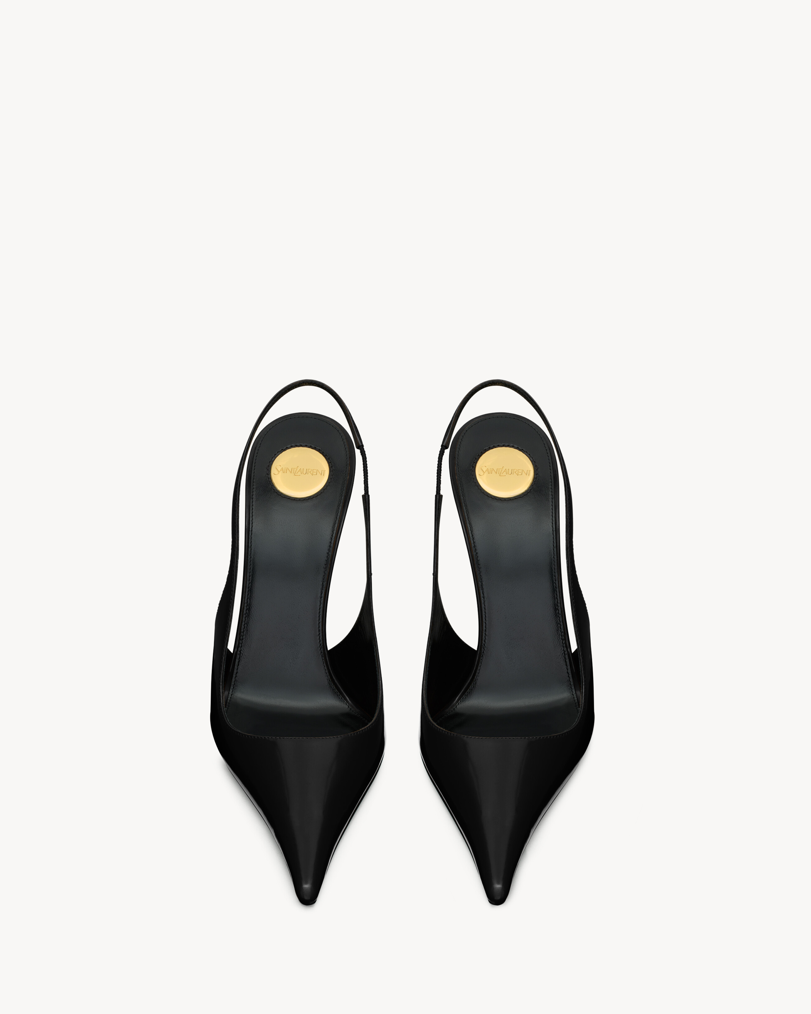 VENDOME slingback pumps in glazed leather