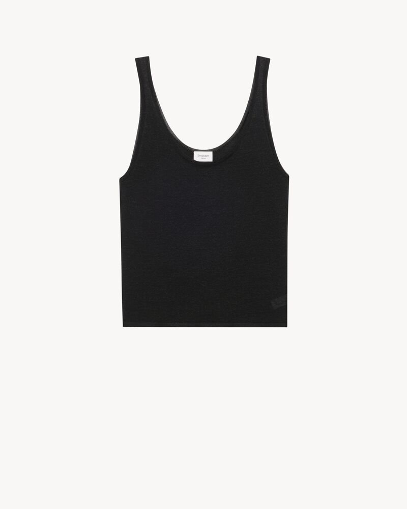 tank top in lurex knit