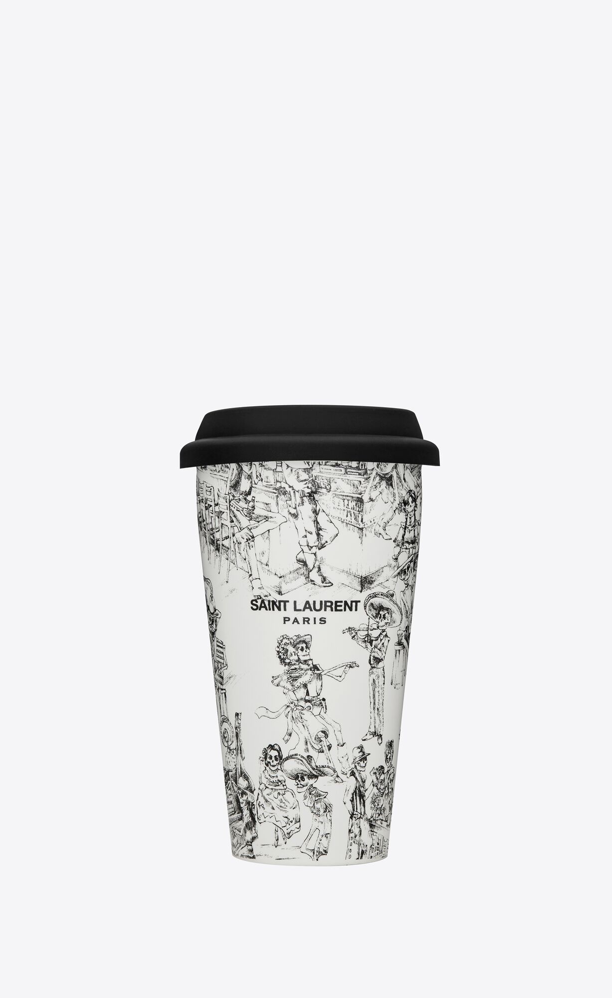 Coffee mug en céramique imprimé "día de los muertos" Saint Laurent