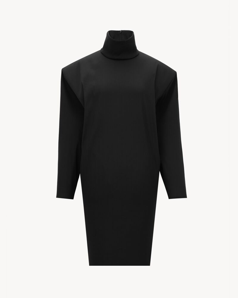 boxy dress in stretch silk