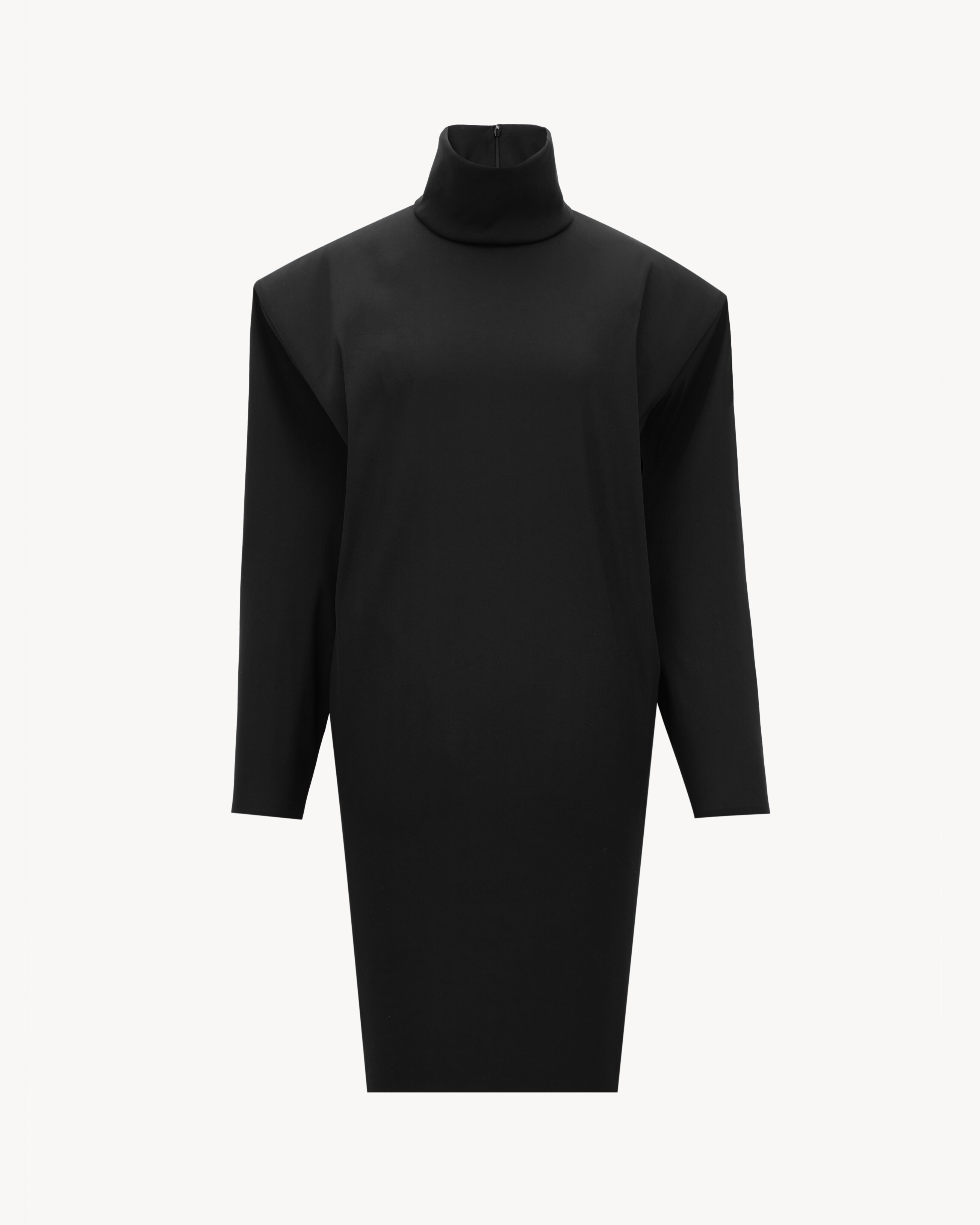 boxy dress in stretch silk
