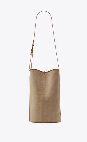 le monogramme bucket bag in velvet and suede