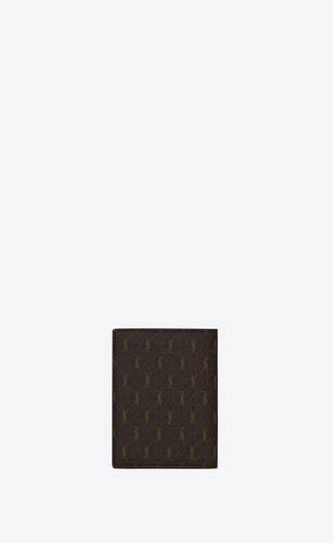 LE MONOGRAMME credit card wallet in CASSANDRE CANVAS AND SMOOTH