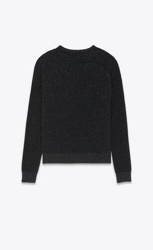 sweater in ribbed wool and cashmere