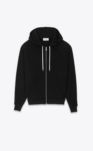 zipped raglan hoodie