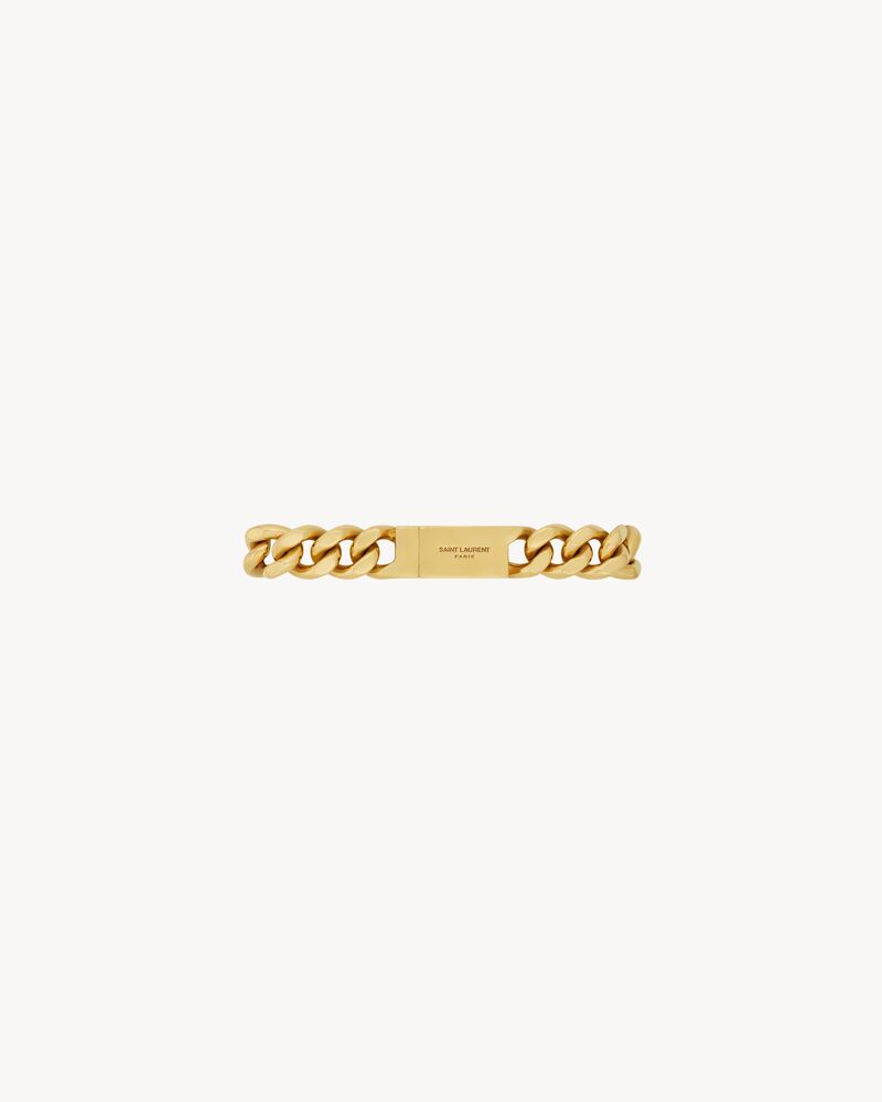 graduated chain bracelet in metal