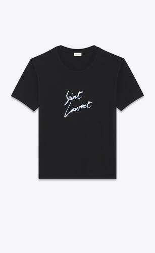 Saint laurent signature t-shirt | Saint Laurent United States | YSL.com