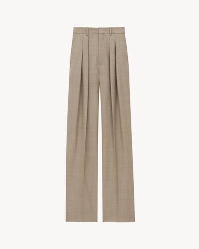ワイドパンツ（シネウール） | Saint Laurent | YSL JP