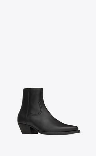 Lukas boots in leather | Saint Laurent United States | YSL.com