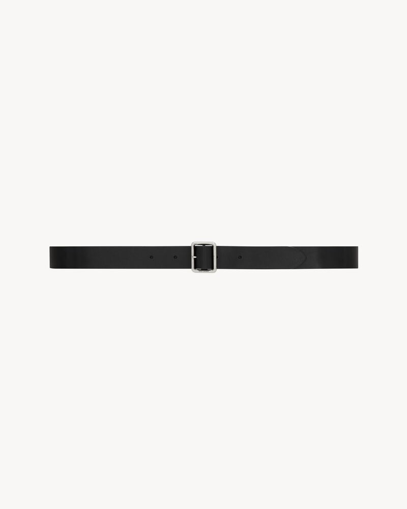 HUBLOT buckle thin belt in vegetable-tanned leather