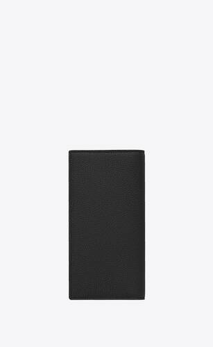 cassandre shadow saint laurent continental wallet in grained leather