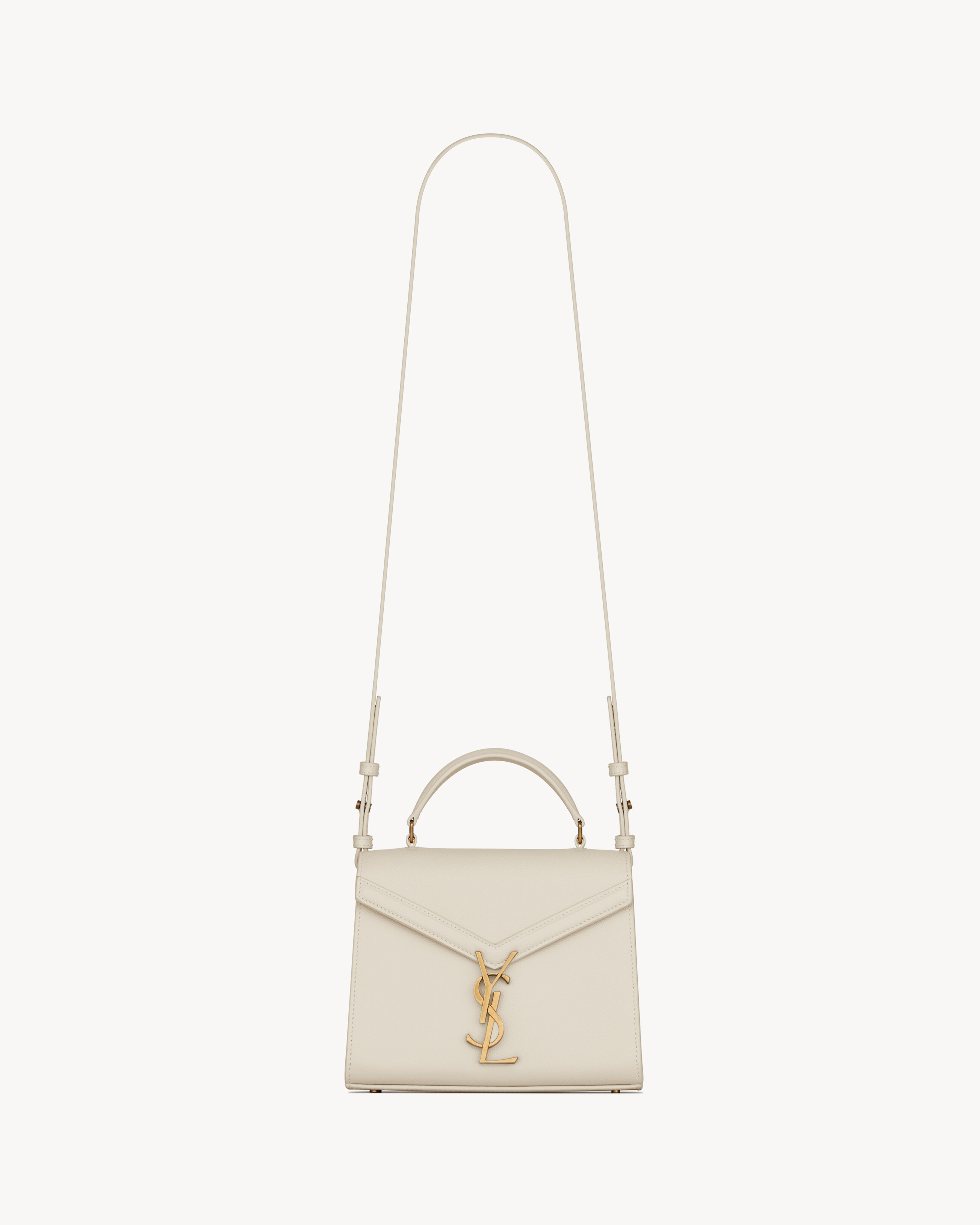 CASSANDRA Mini top handle bag in grain de poudre embossed leather