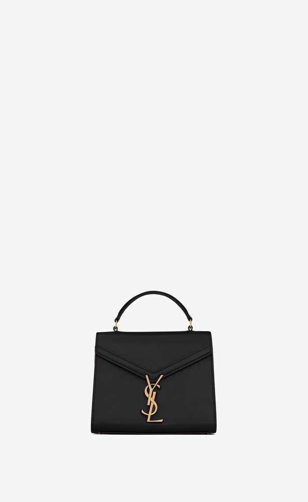 CASSANDRA Mini top handle bag in BOX SAINT LAURENT leather | Saint
