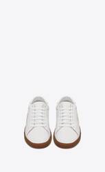 COURT CLASSIC SL/06 embroidered sneakers in canvas and smooth leather ...