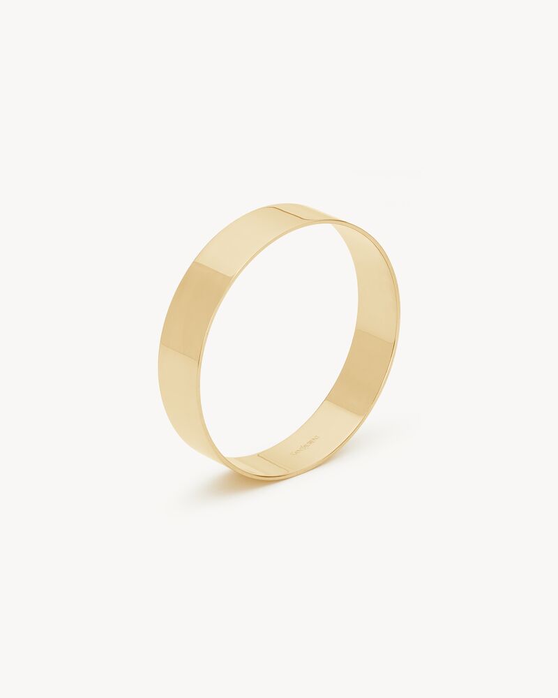 Bracciale a polsino sottile in oro giallo 18 K