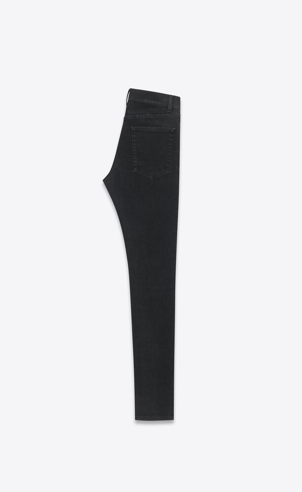 Amber Coated Skinny Jeans Black