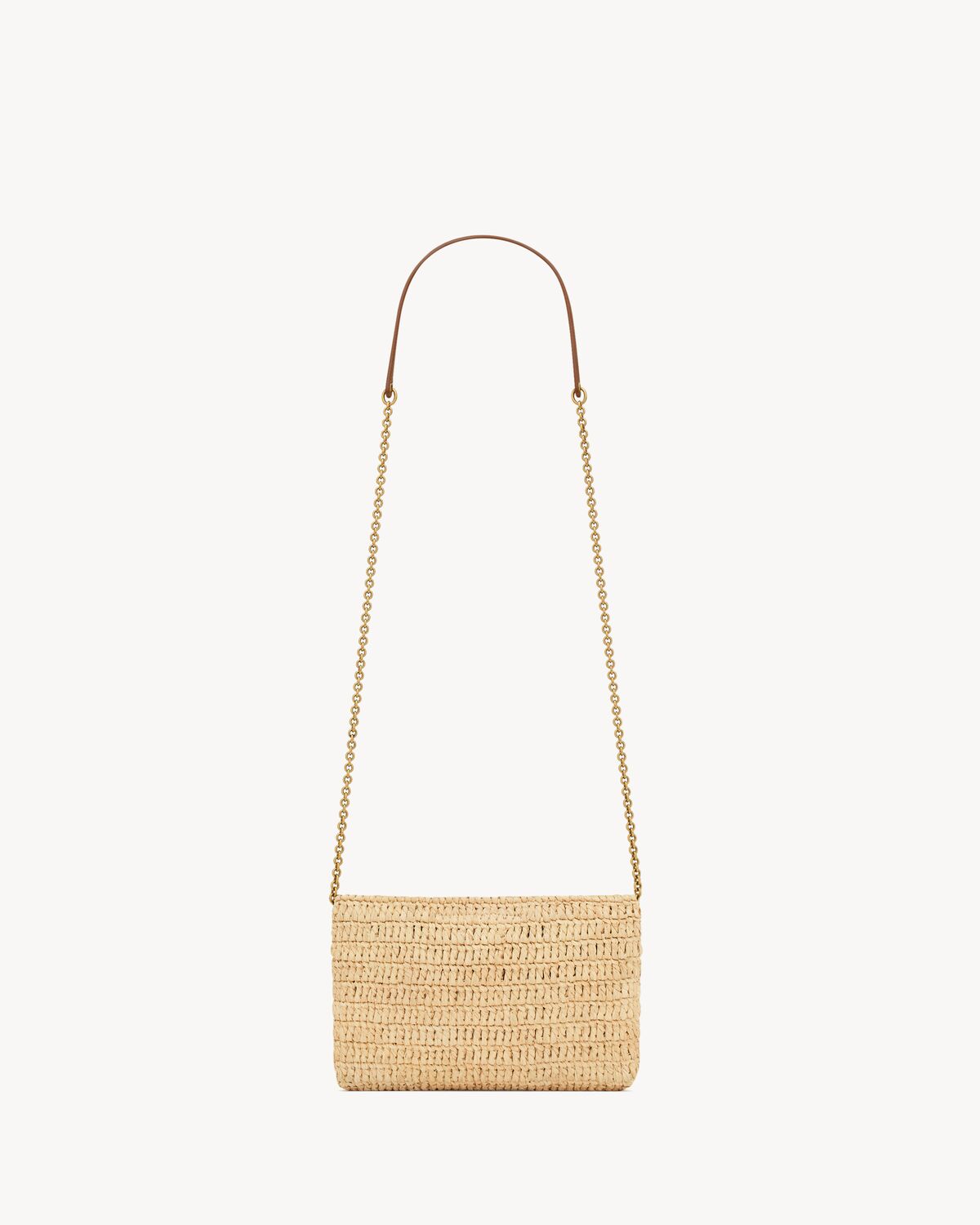 pochette con catena cassandre in rafia
