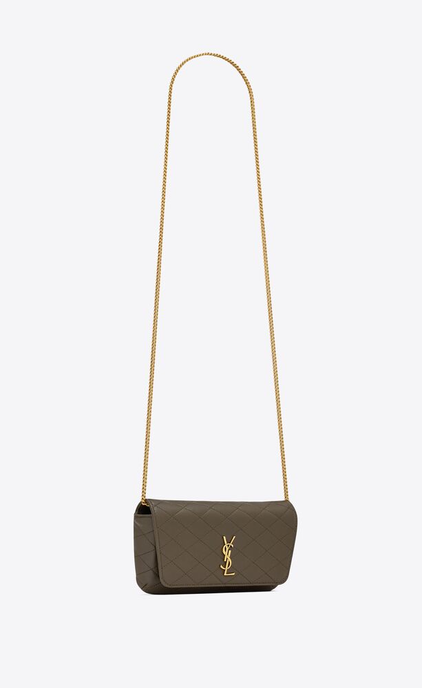 Saint Laurent YSL Monogram Phone Holder Shoulder Bag