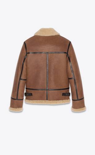 saint laurent shearling jacket