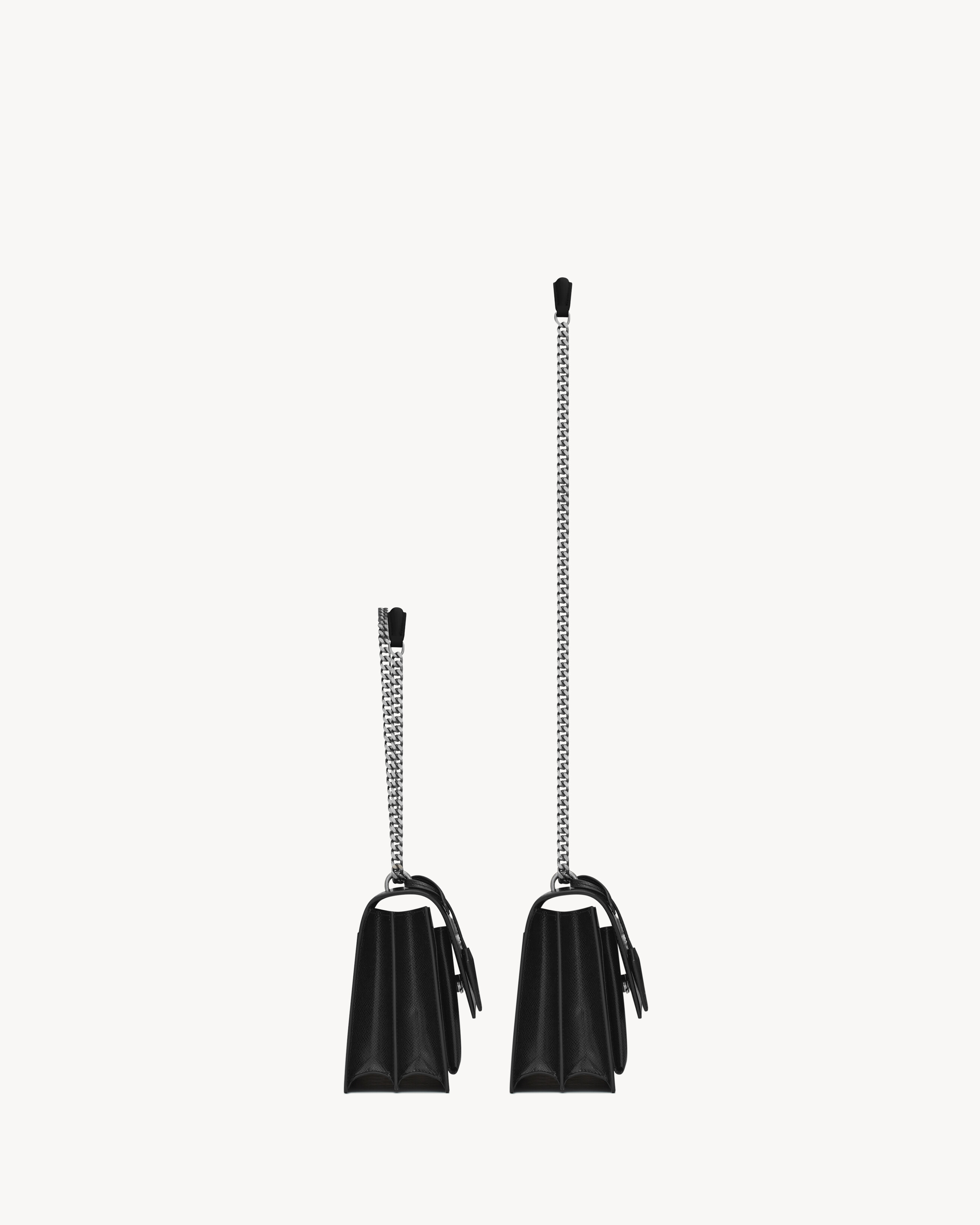 SUNSET MEDIUM IN COATED-BARK LEATHER