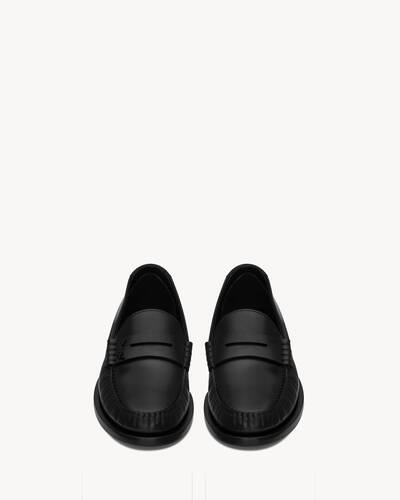 le loafer monogram penny slippers in smooth leather