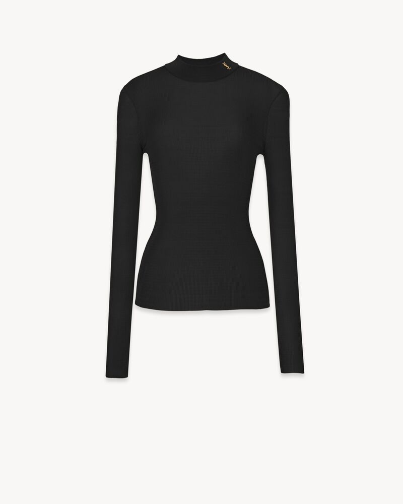 Ribbed Sweater Cassandre in Silk