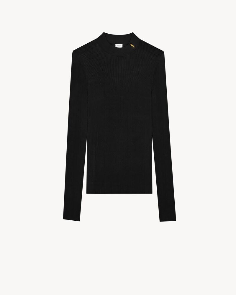 Ribbed Sweater Cassandre in Silk